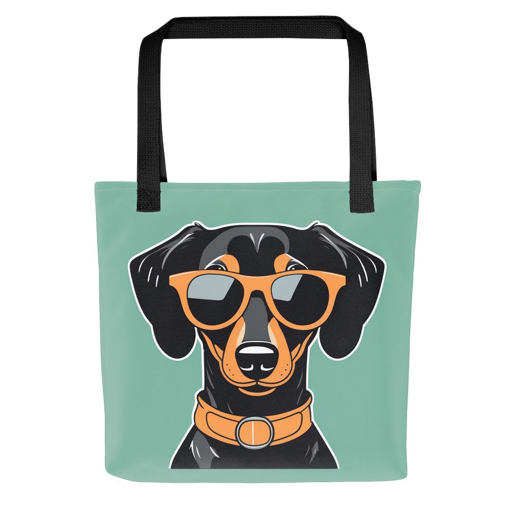 PugMug Custom Black Dachshund Tote