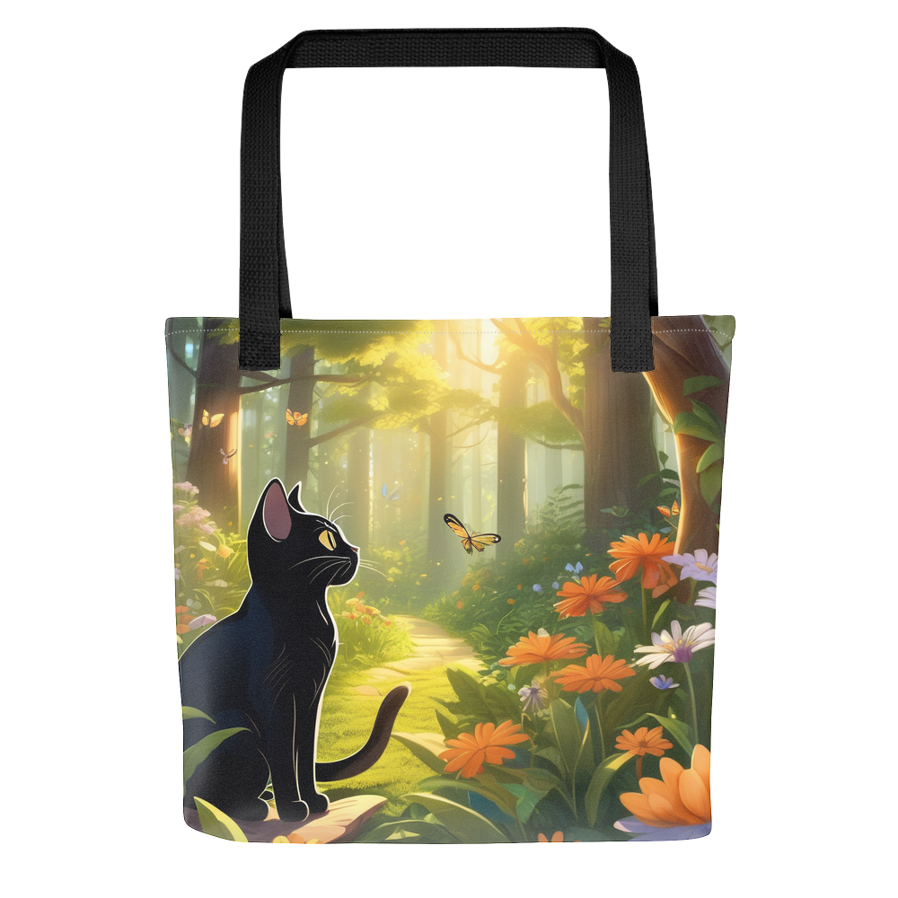 PugMug Custom Black American Shorthair Cat Tote