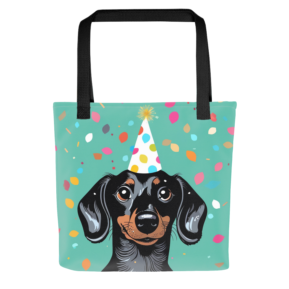 PugMug Custom Black Dachshund Tote