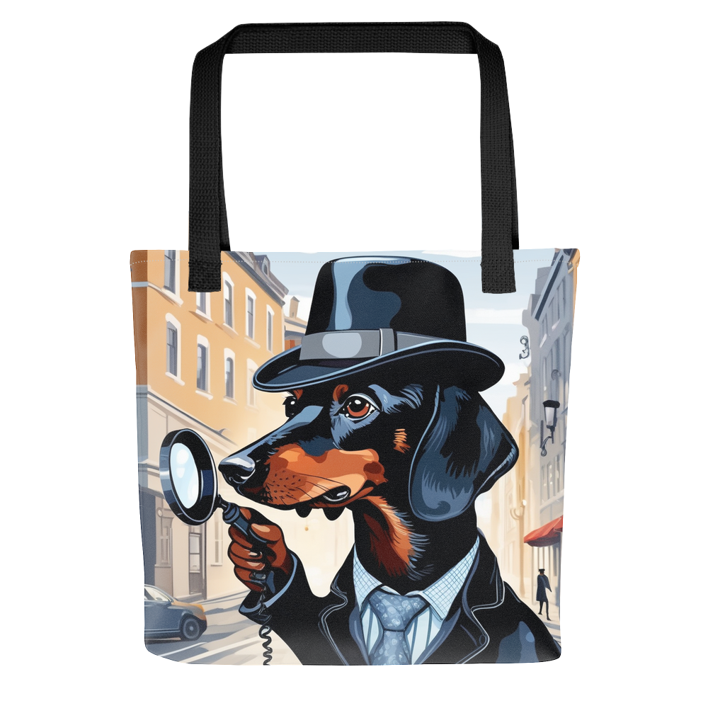 PugMug Custom Black Dachshund Tote