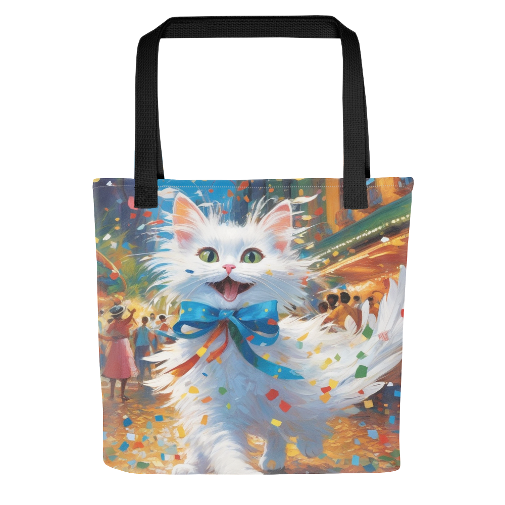 PugMug Custom White Companion Cat Tote