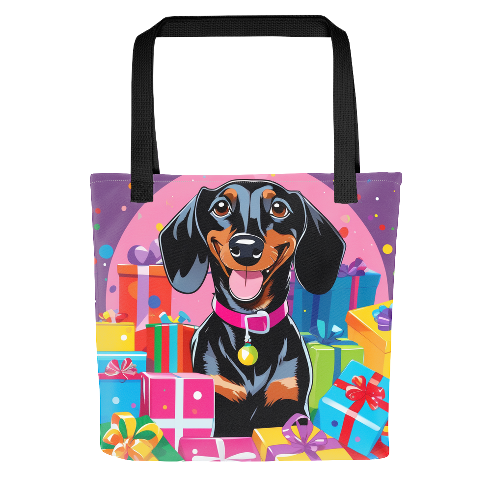 PugMug Custom Black Dachshund Tote