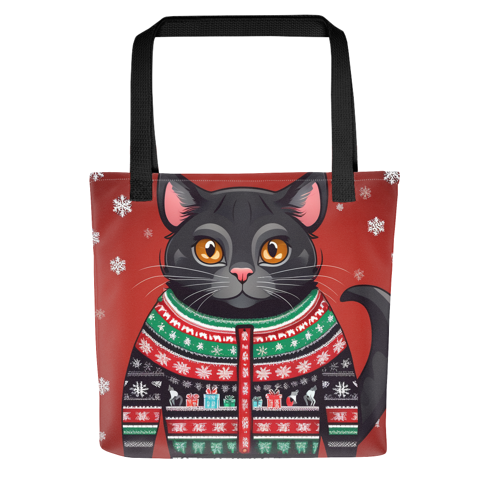 PugMug Custom Black Exotic Cat Tote