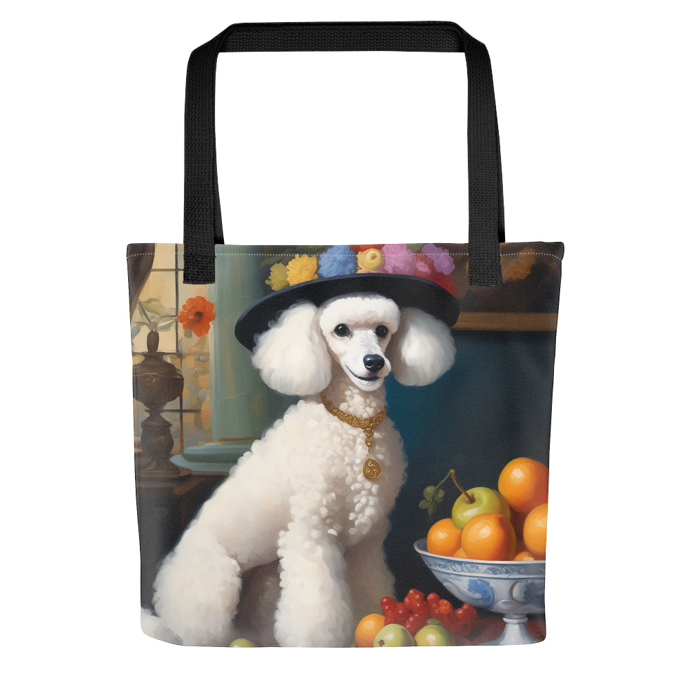 PugMug Custom White Poodle Tote