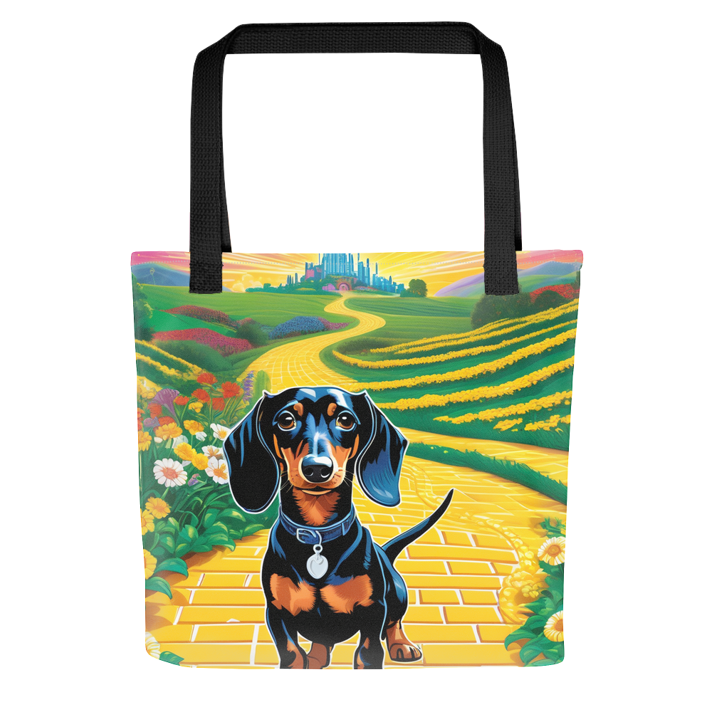 PugMug Custom Black Dachshund Tote