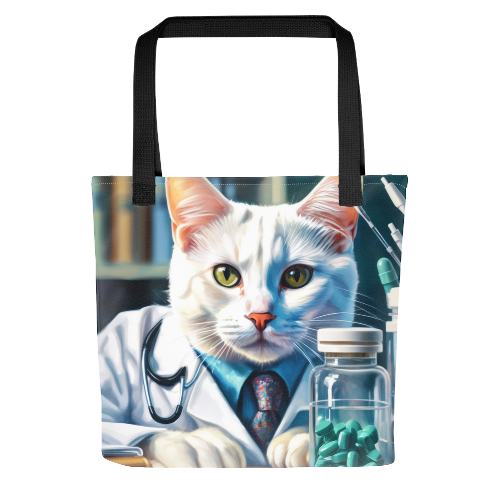 PugMug Custom White Companion Cat Tote