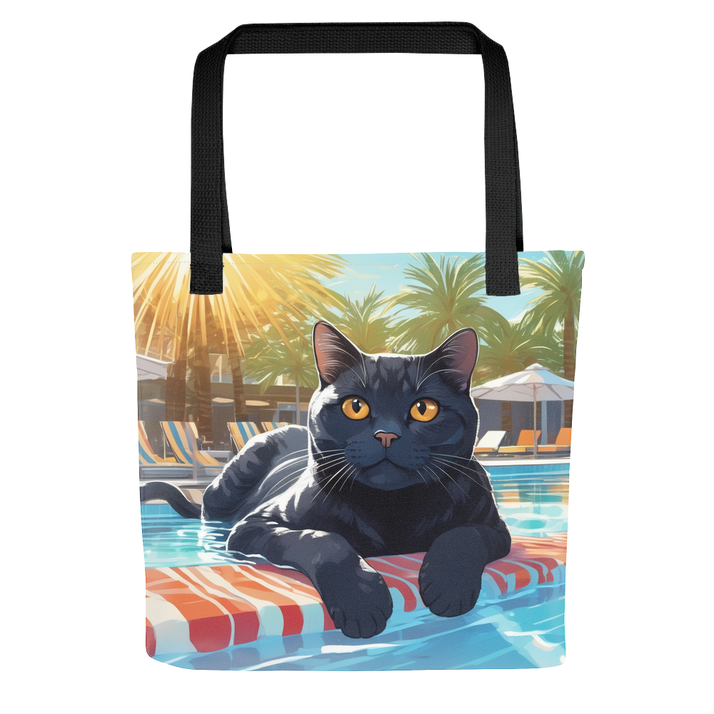 PugMug Custom Black British Shorthair Cat Tote