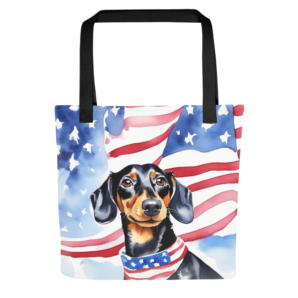 PugMug Custom Black Dachshund Tote