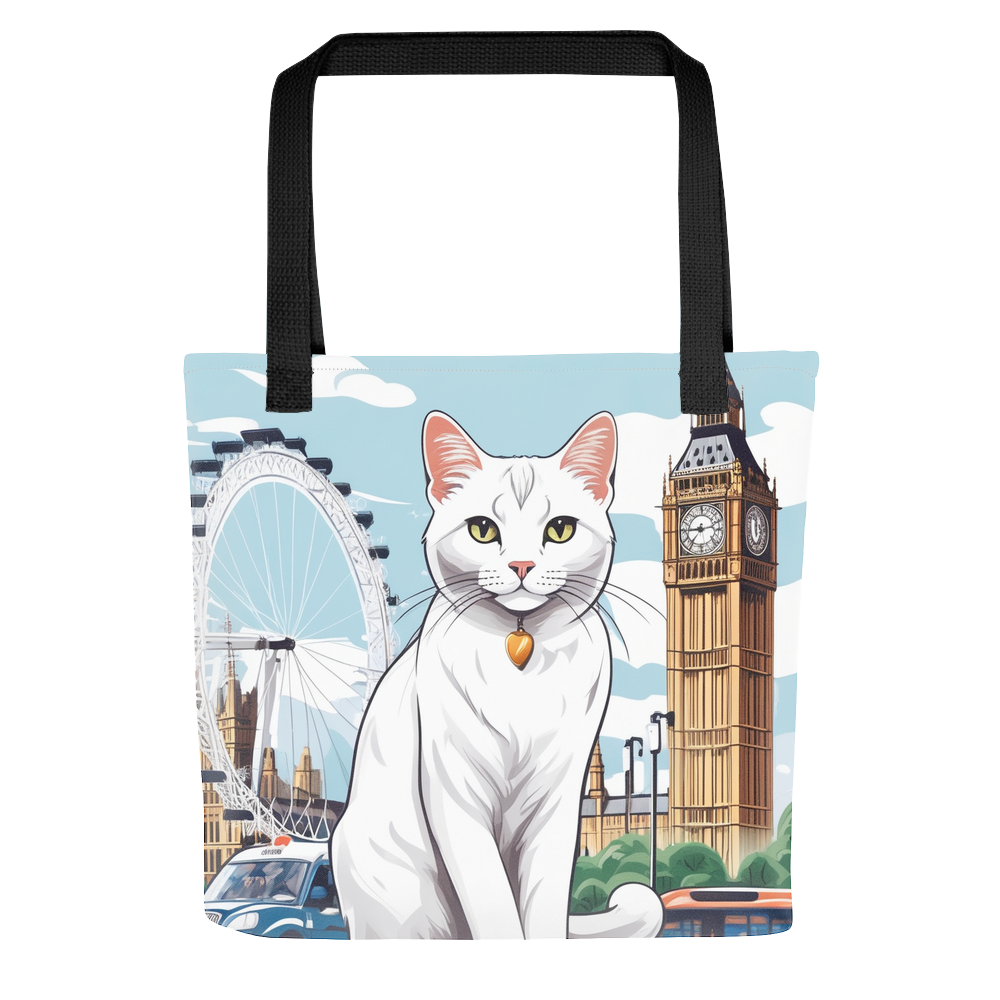 PugMug Custom White Companion Cat Tote