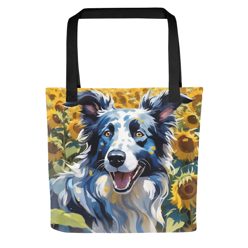 PugMug Custom Blue Merle Border Collie Tote