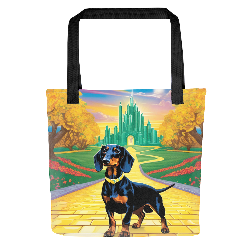PugMug Custom Black Dachshund Tote