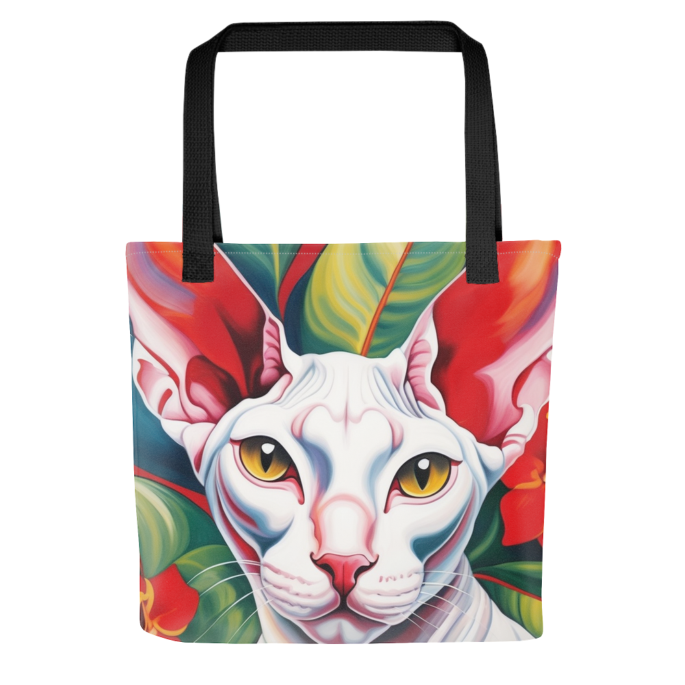PugMug Custom White Sphynx Cat Tote