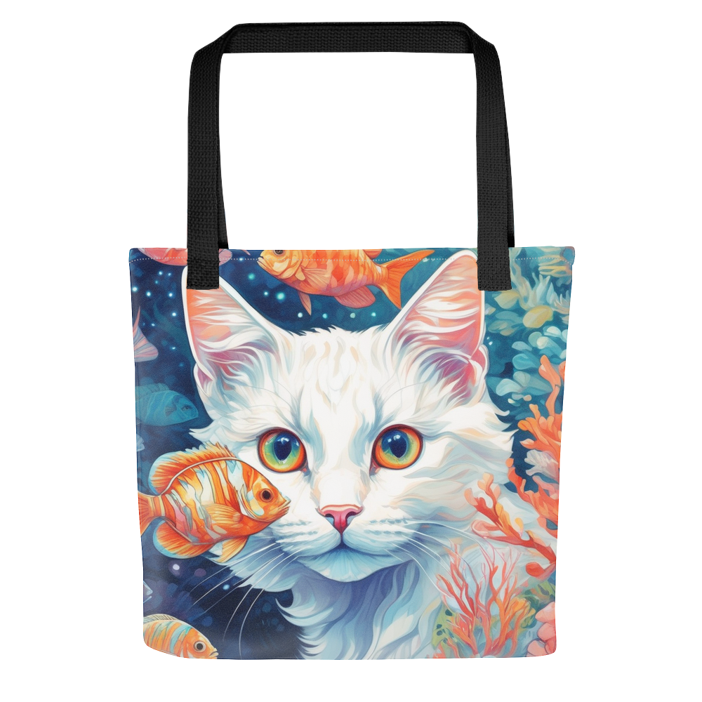 PugMug Custom White Companion Cat Tote