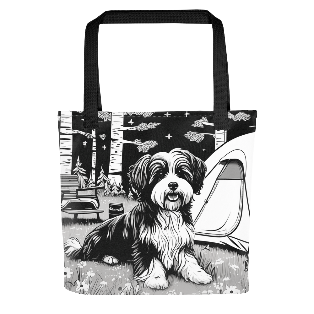 PugMug Custom Black-and-white Havanese Dog Tote