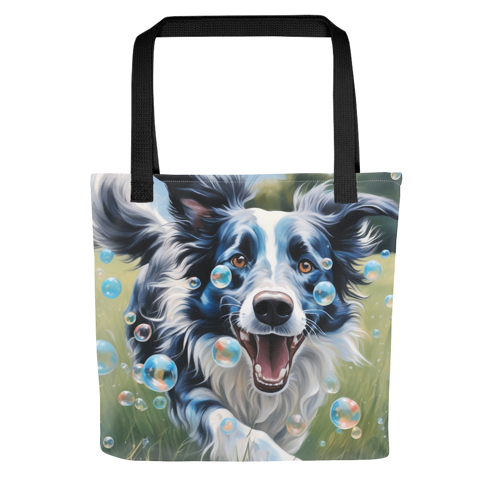 PugMug Custom Blue Merle Border Collie Tote