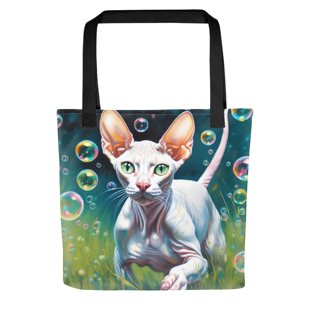 PugMug Custom White Sphynx Cat Tote