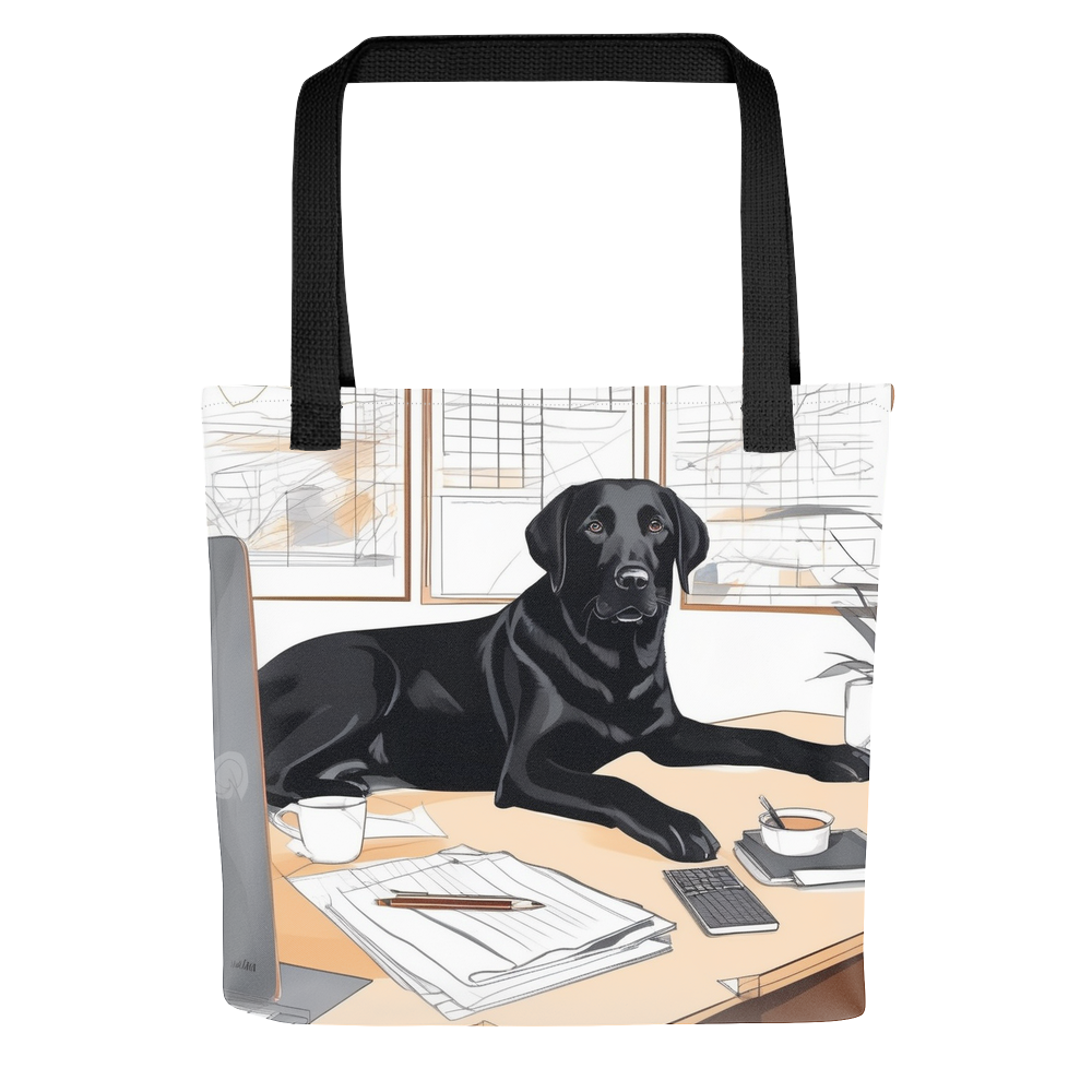 PugMug Custom Black Labrador Retriever Tote