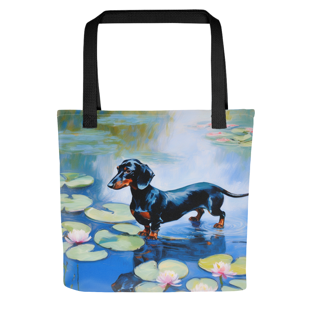 PugMug Custom Black Dachshund Tote