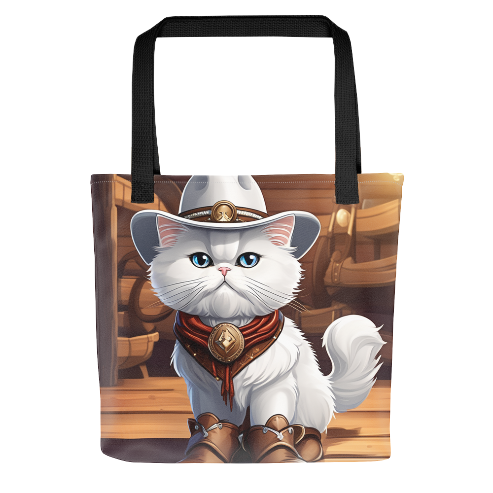 PugMug Custom White Persian Cat Tote