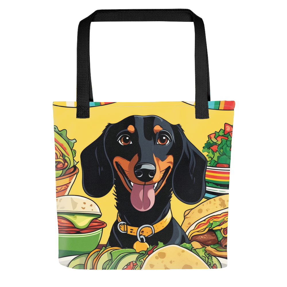 PugMug Custom Black Dachshund Tote