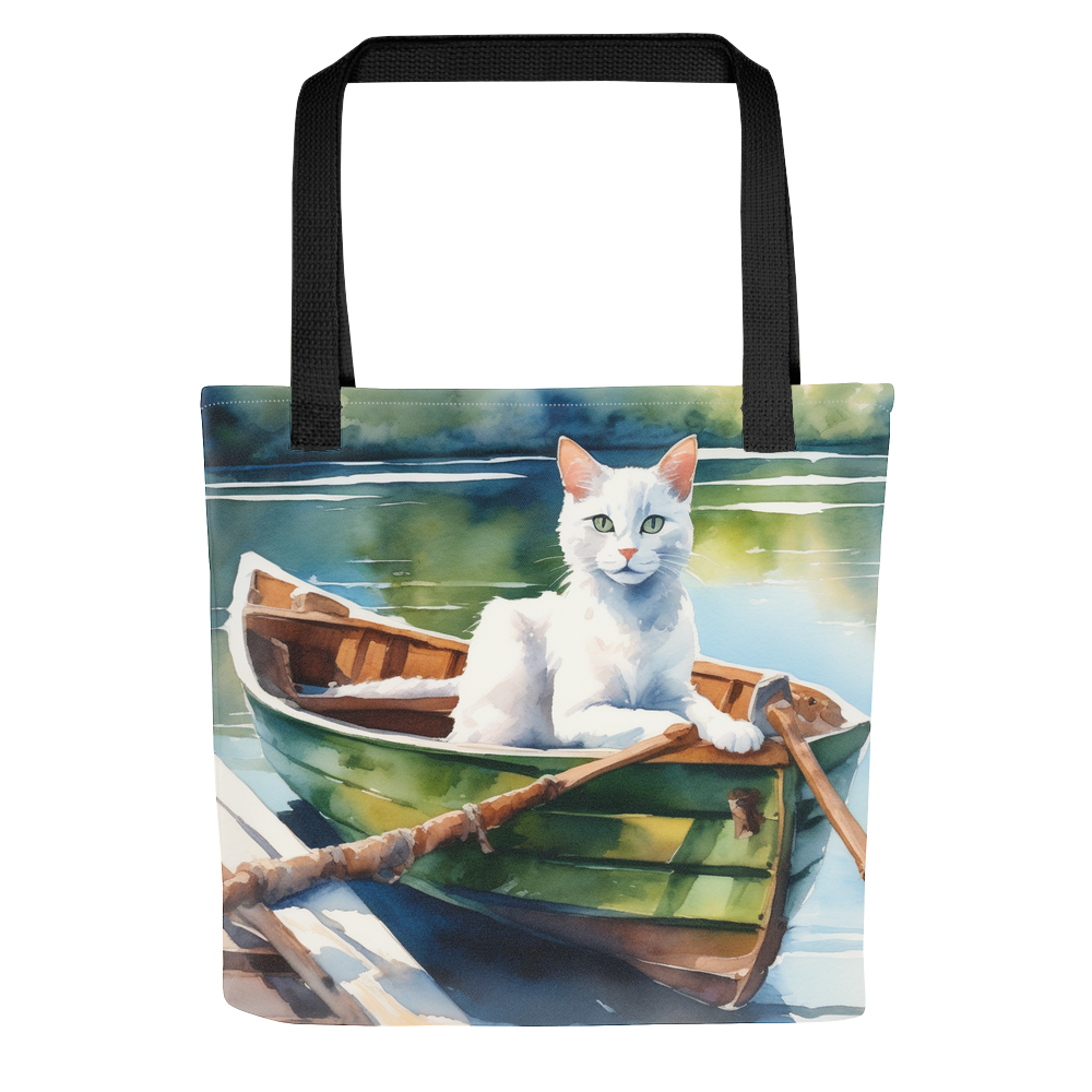 PugMug Custom White Companion Cat Tote