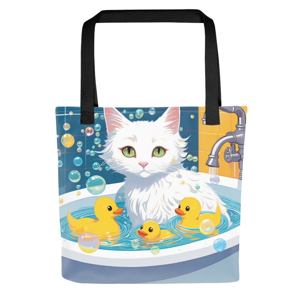 PugMug Custom White Companion Cat Tote