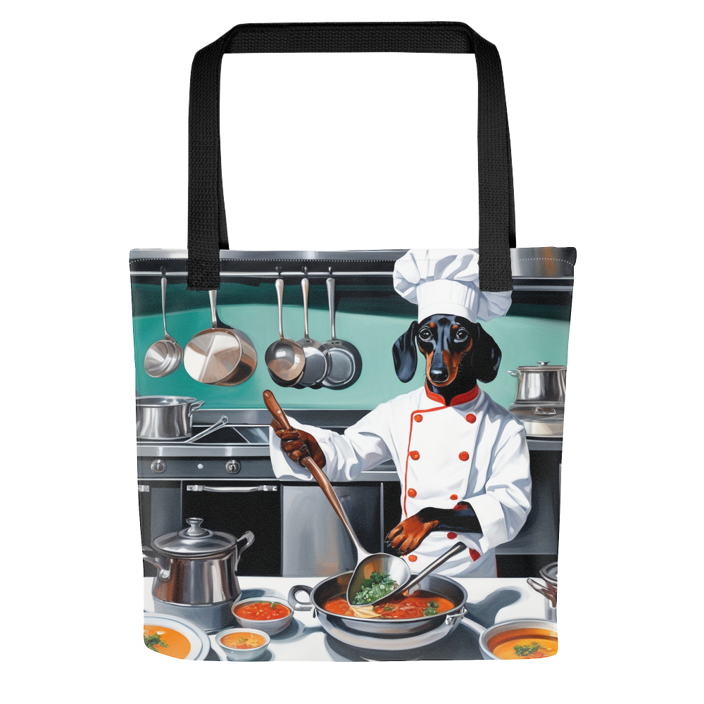 PugMug Custom Black Dachshund Tote