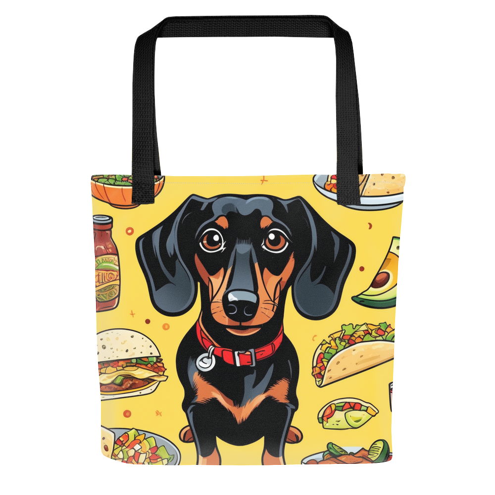 PugMug Custom Black Dachshund Tote