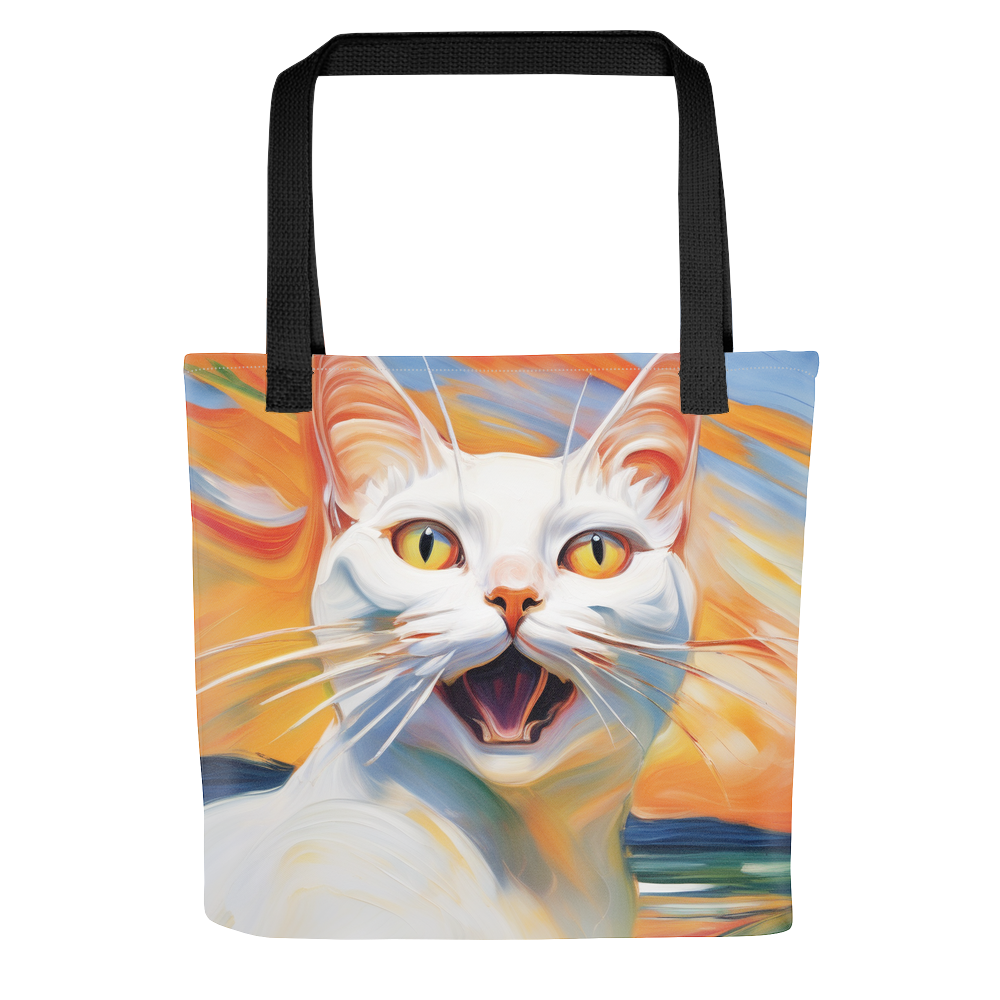 PugMug Custom White Companion Cat Tote