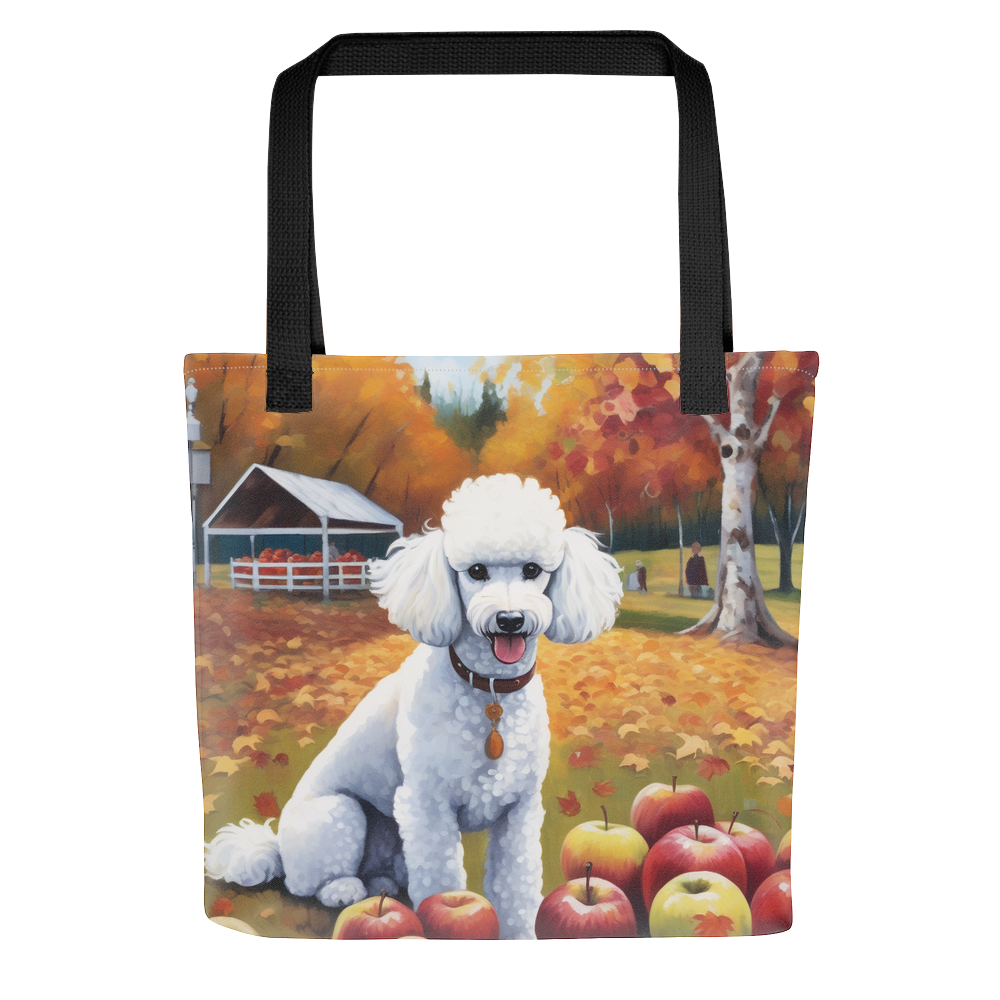 PugMug Custom White Poodle Tote