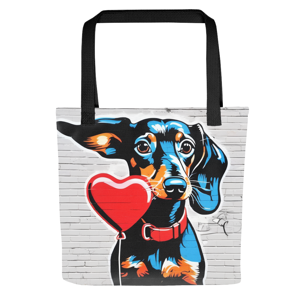 PugMug Custom Black Dachshund Tote