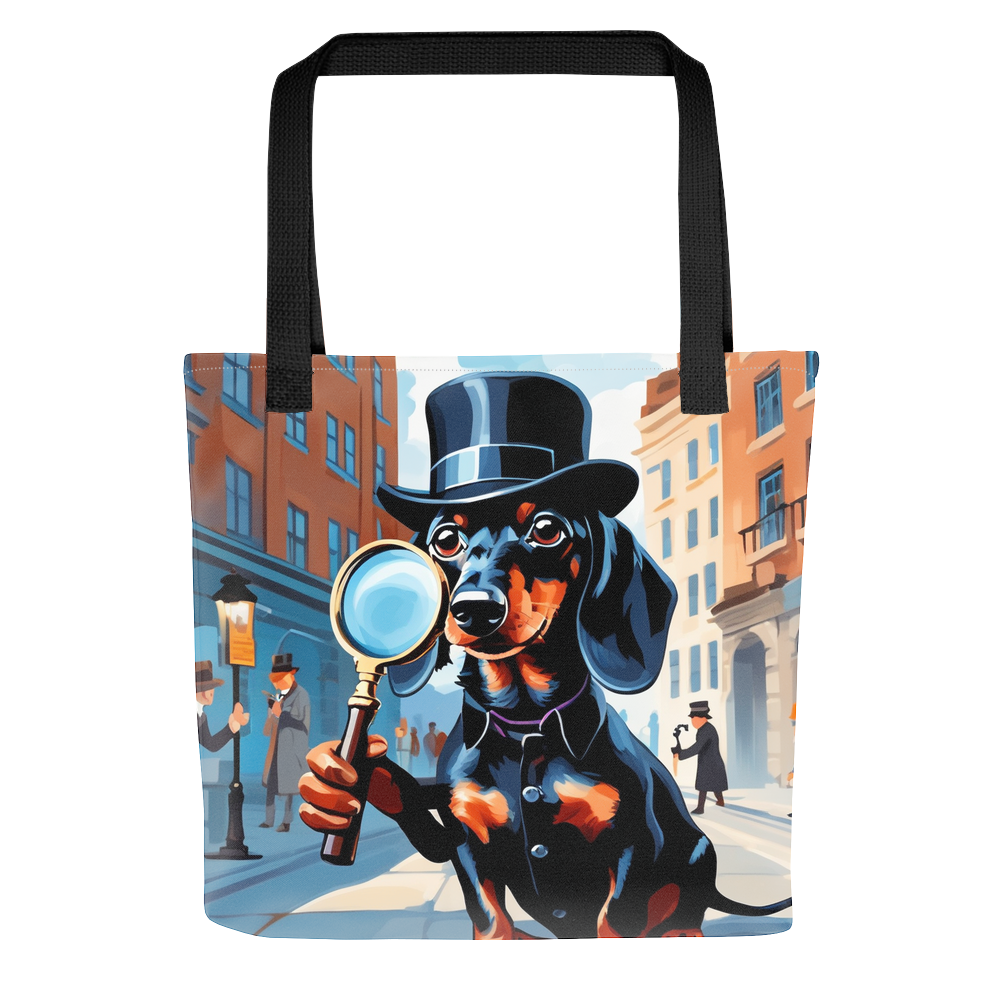 PugMug Custom Black Dachshund Tote