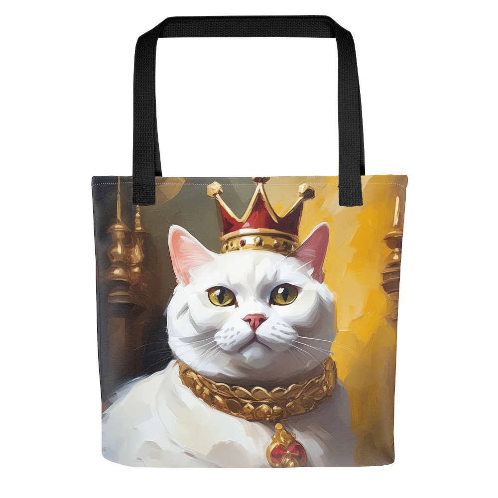 PugMug Custom White British Shorthair Cat Tote
