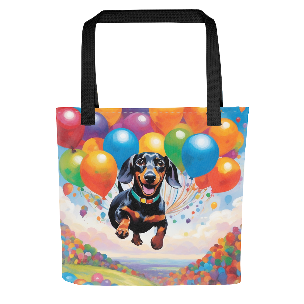 PugMug Custom Black Dachshund Tote
