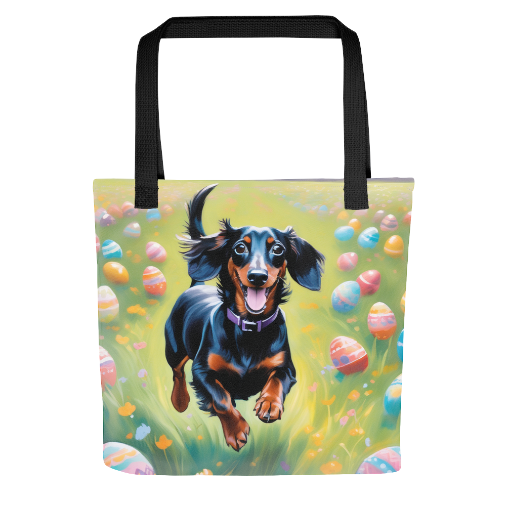 PugMug Custom Black Dachshund Tote