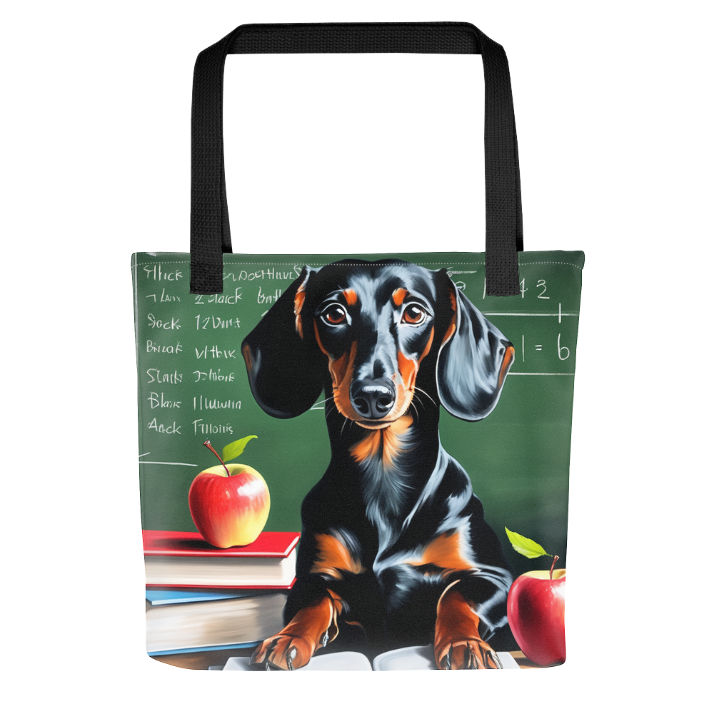 PugMug Custom Black Dachshund Tote