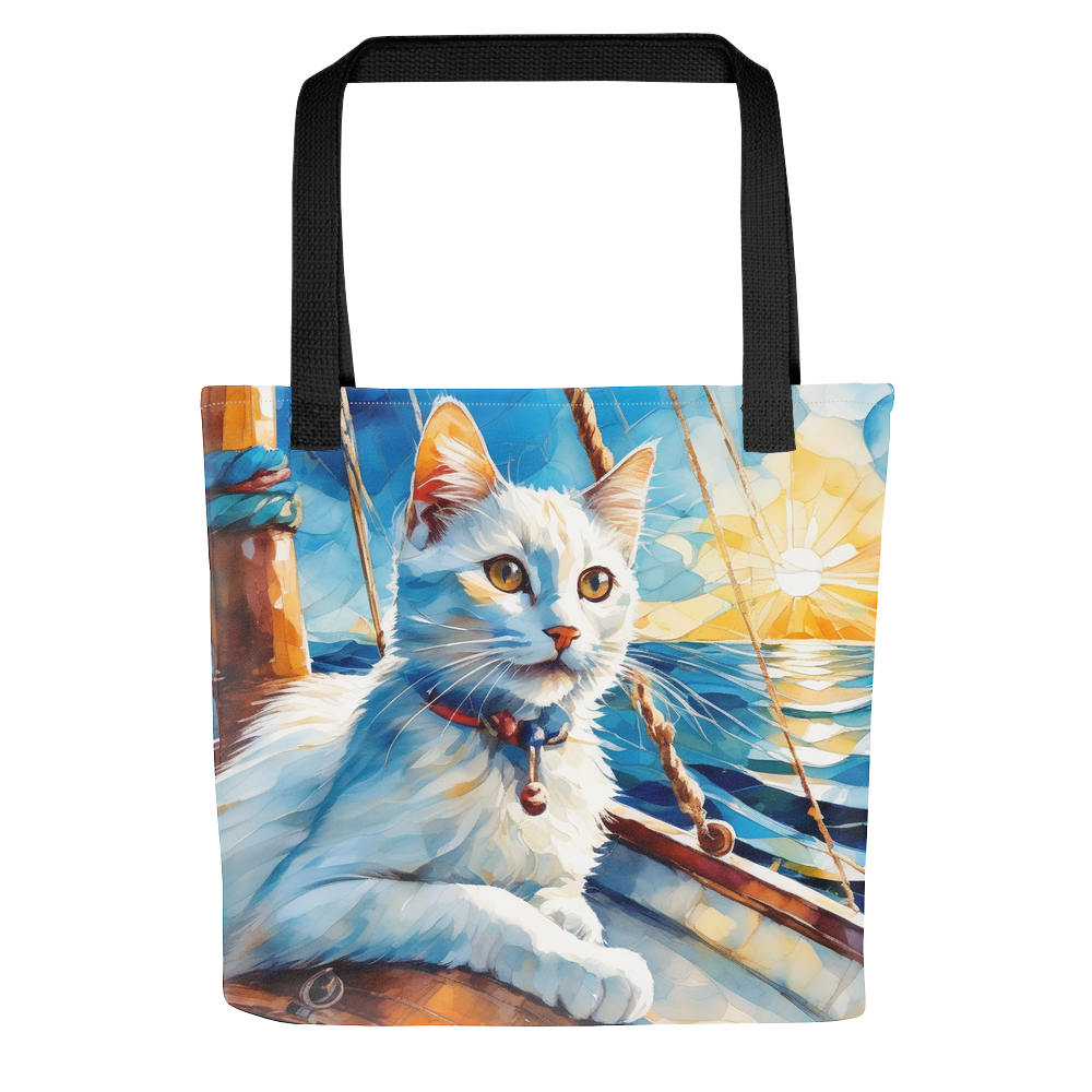 PugMug Custom White Companion Cat Tote