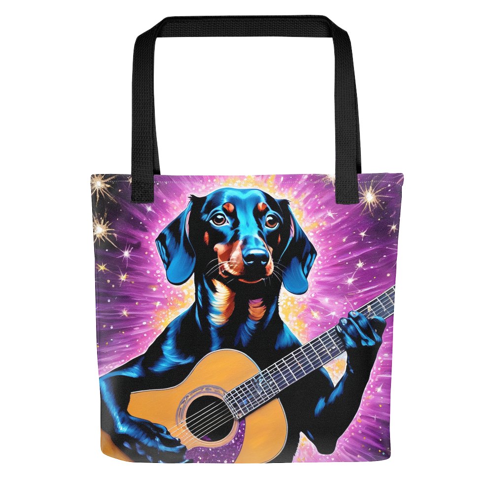 PugMug Custom Black Dachshund Tote