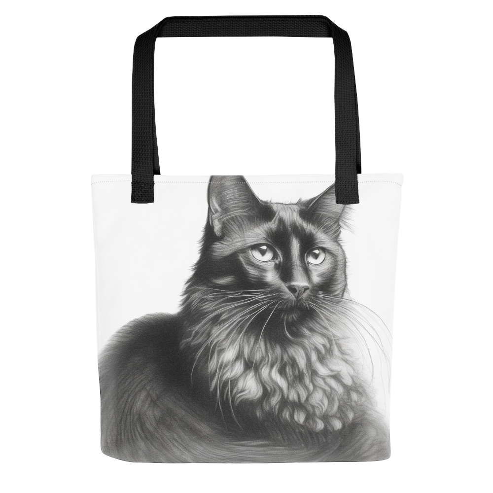 PugMug Custom Black Companion Cat Tote