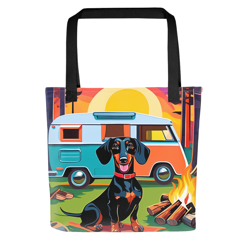 PugMug Custom Black Dachshund Tote