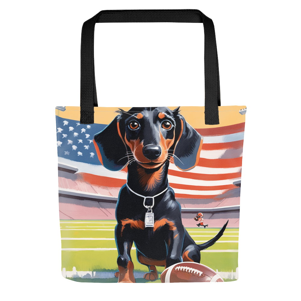 PugMug Custom Black Dachshund Tote