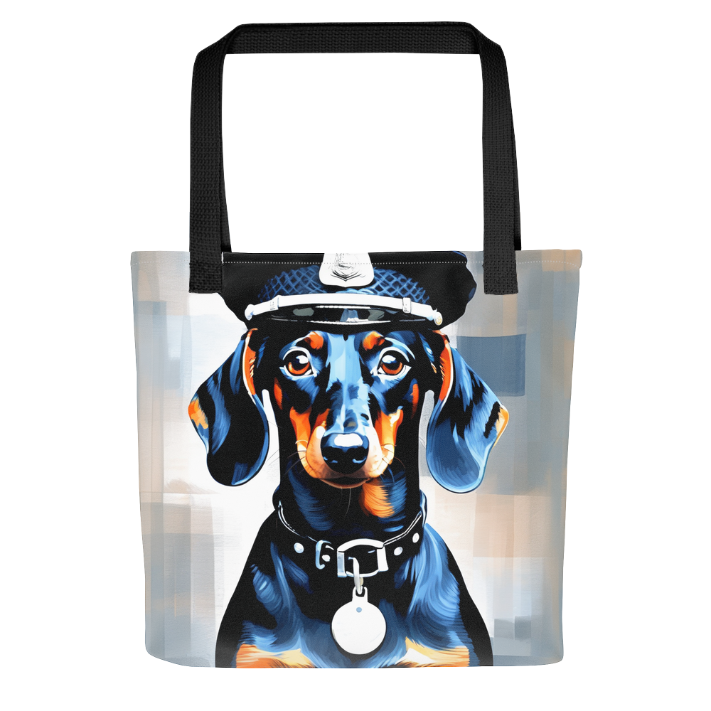 PugMug Custom Black Dachshund Tote