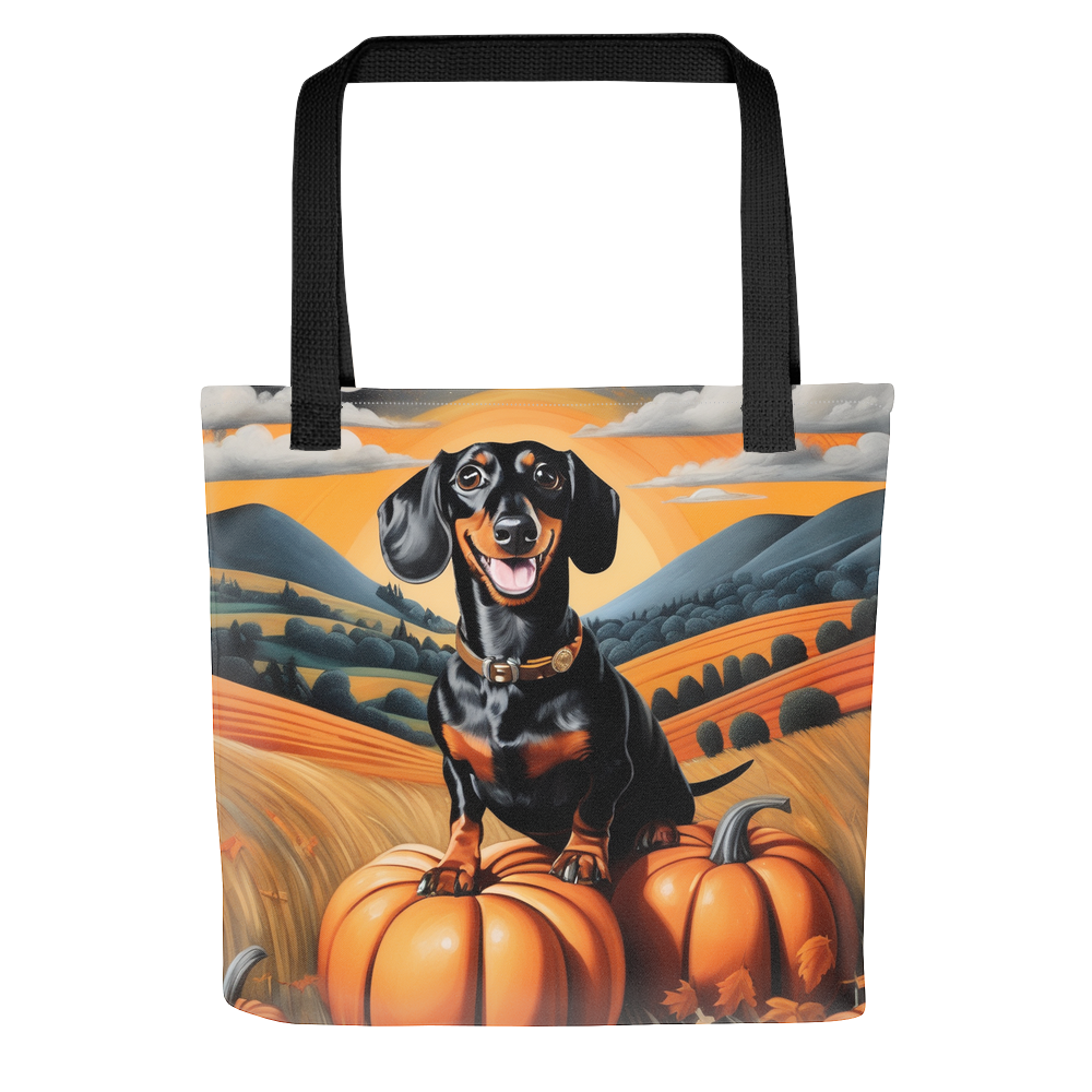 PugMug Custom Black Dachshund Tote