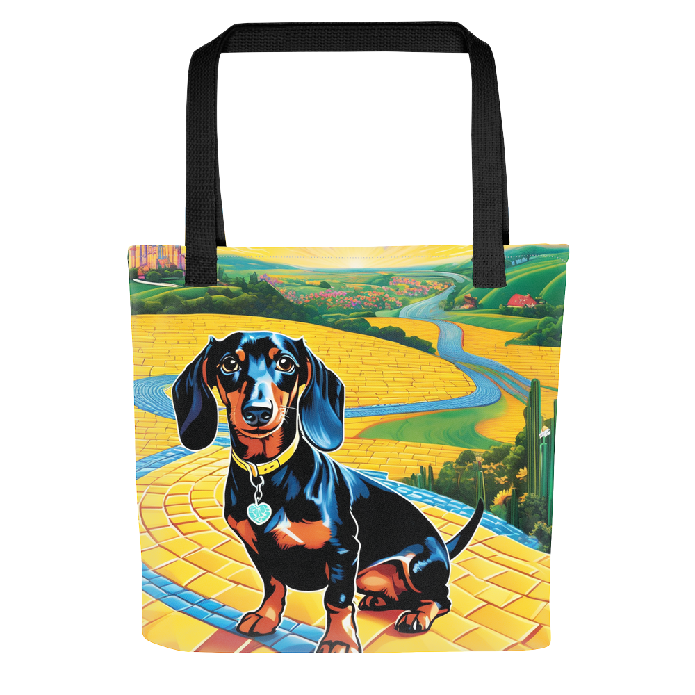 PugMug Custom Black Dachshund Tote