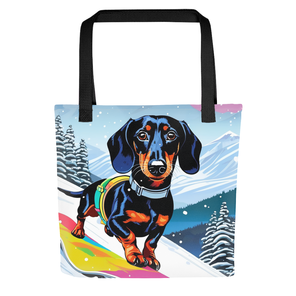 PugMug Custom Black Dachshund Tote