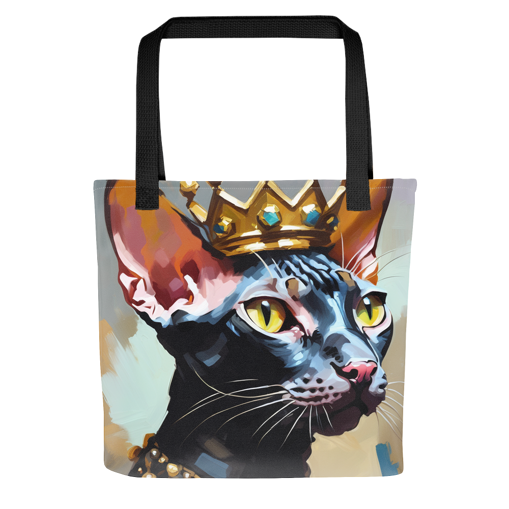 PugMug Custom Black Sphynx Cat Tote