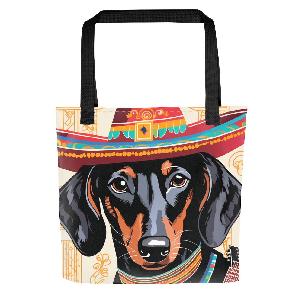 PugMug Custom Black Dachshund Tote