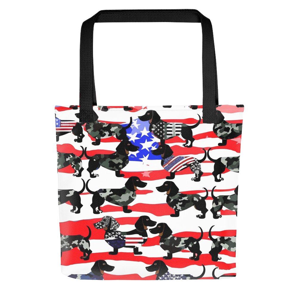 PugMug Custom Black Dachshund Tote