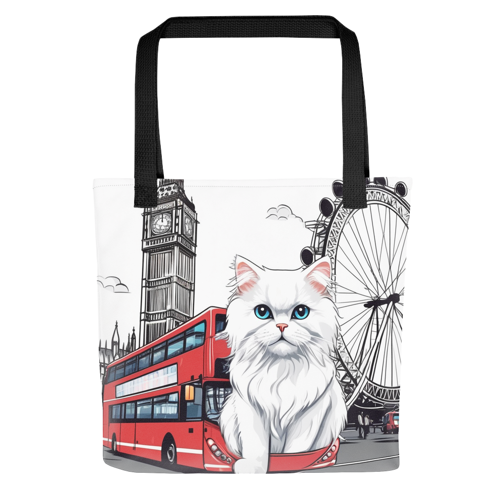 PugMug Custom White Persian Cat Tote