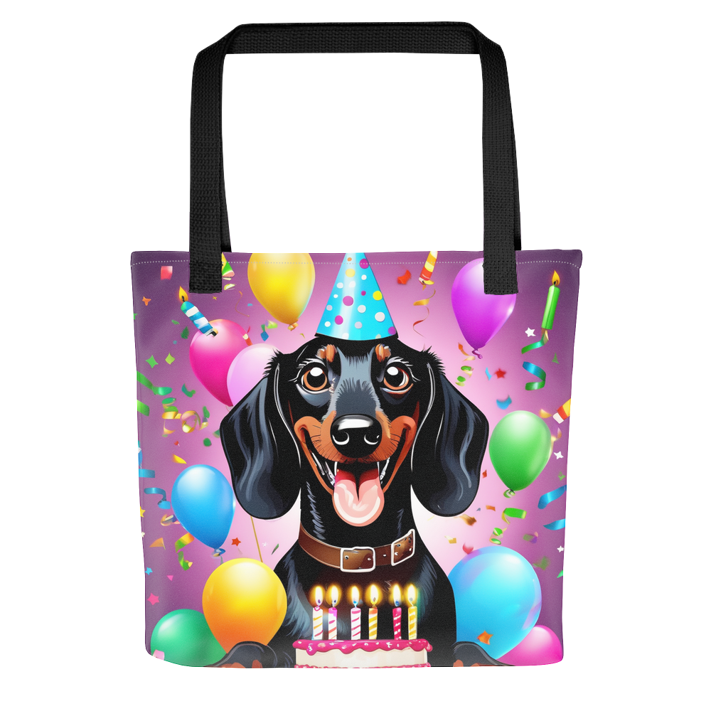 PugMug Custom Black Dachshund Tote